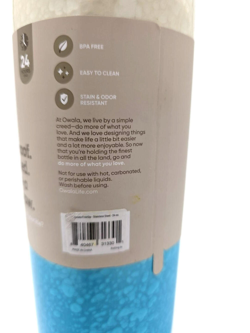 NEW Owala FreeSip 24oz Rolling in Gradient Blue Limited Edition - Picture 3 of 9